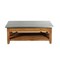 Alaterre Furniture Millwork 48" Wood and Zinc Metal Coffee Table with Shelf AWMW1271Z - alternate 6